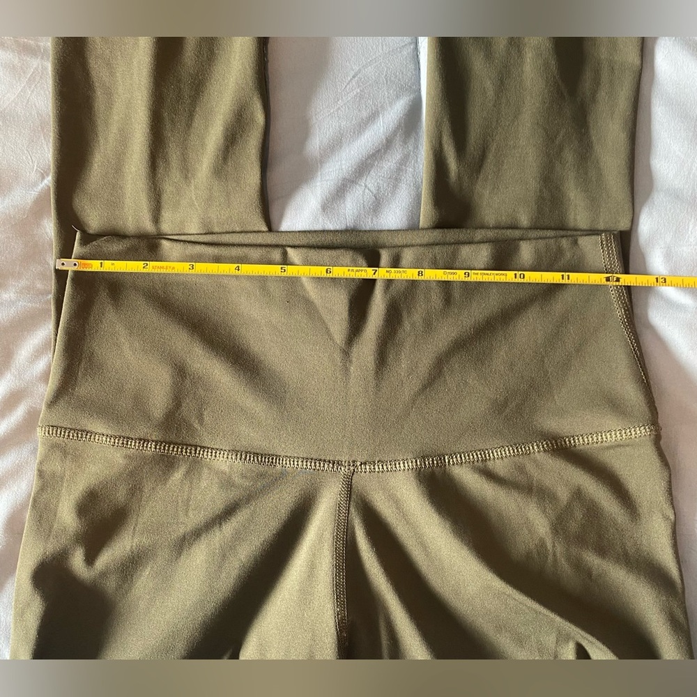 Nike Dri-FIT Olive Green Leggings High Rise Athletic Yoga Pants Women’s Small - Picture 6 of 7